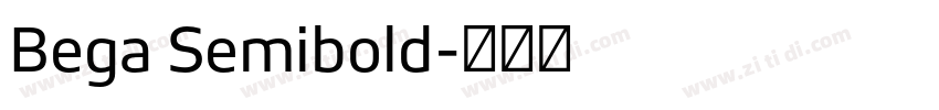 Bega Semibold字体转换